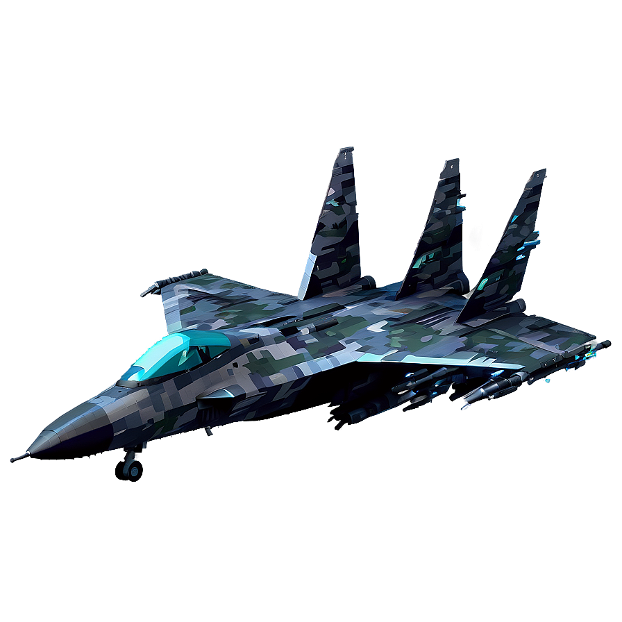 Pixelated Fighter Jet Png Iuk7 PNG Image