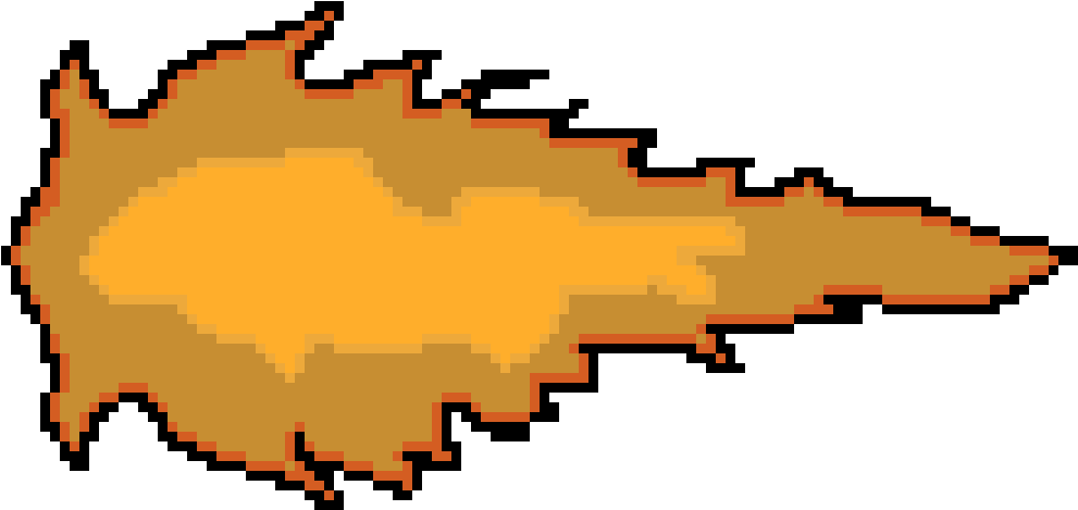 Pixelated_ Flame_ Icon PNG Image