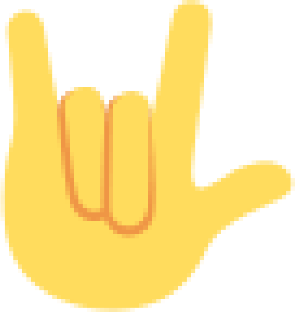 Pixelated Hand Gesture Libra Sign PNG Image