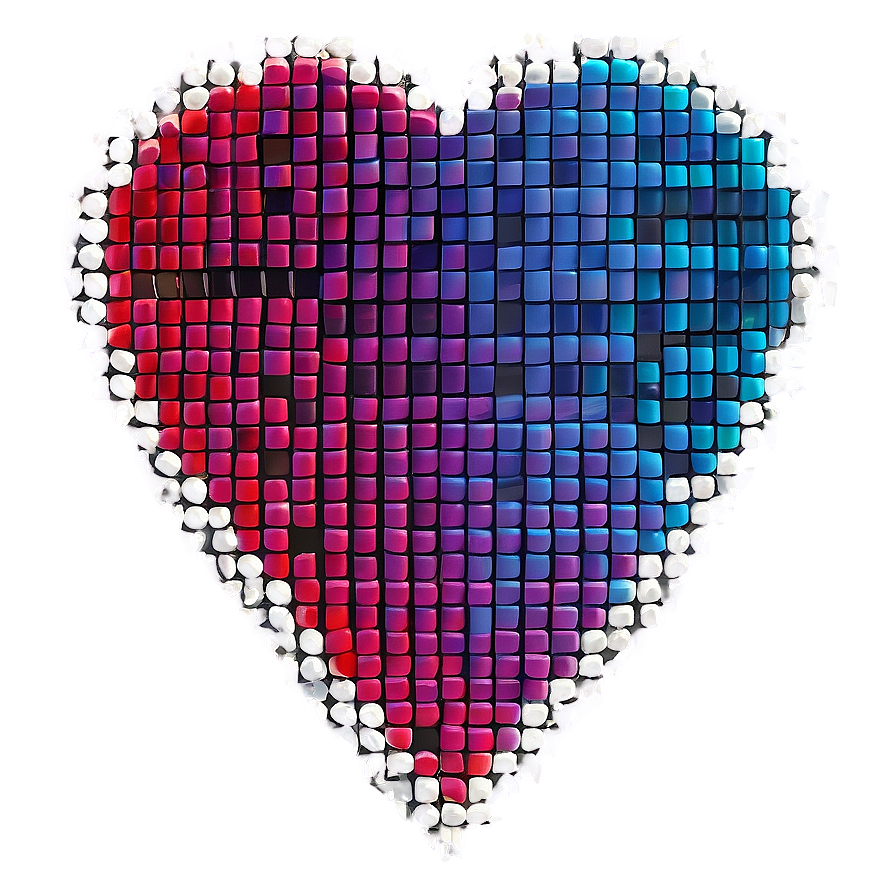 Pixelated Heart Art Png 31 PNG Image