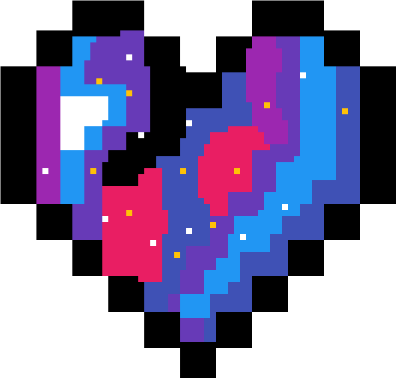 Pixelated Heart Artwork PNG Image