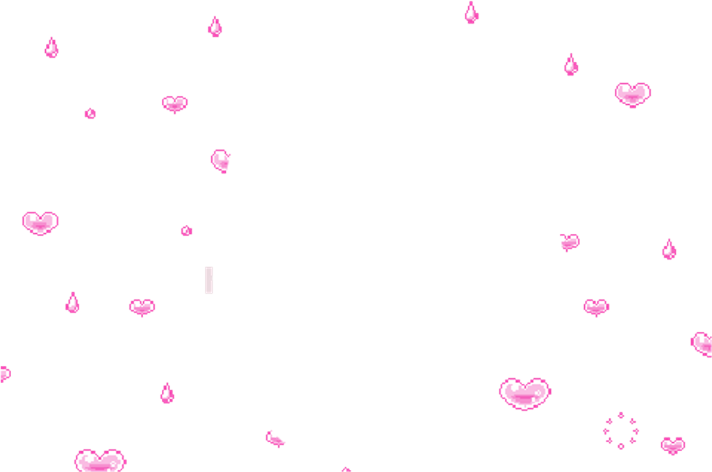 Pixelated Hearts Pattern PNG Image