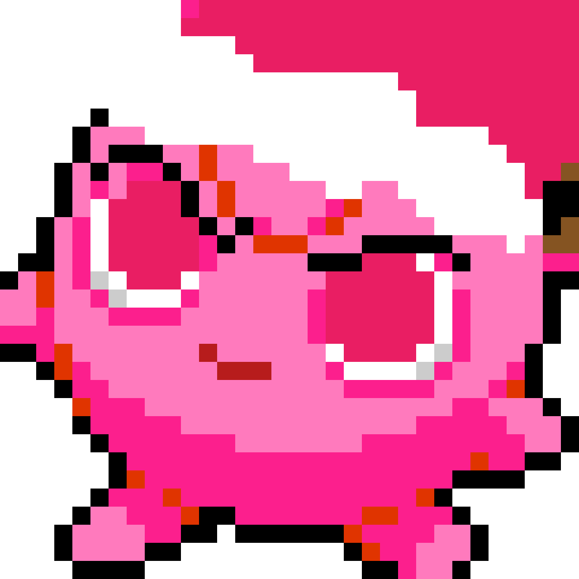 Pixelated Jigglypuff Art PNG Image