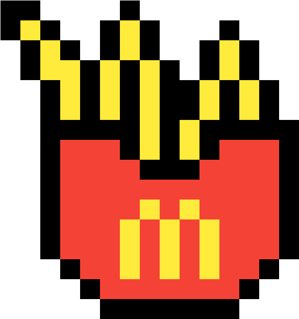 Pixelated Mc Donalds Logo PNG Image