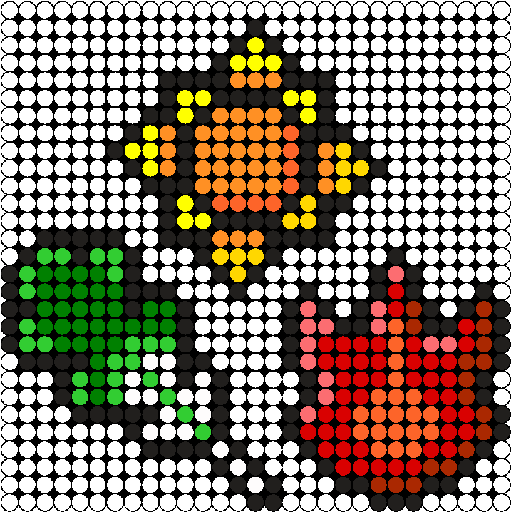 Pixelated Pokemon Starters PNG Image