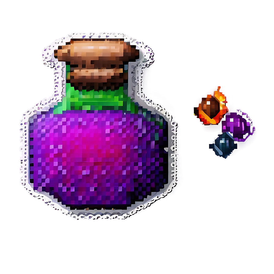 Pixelated Potion Bottle Png Wmf89 PNG Image