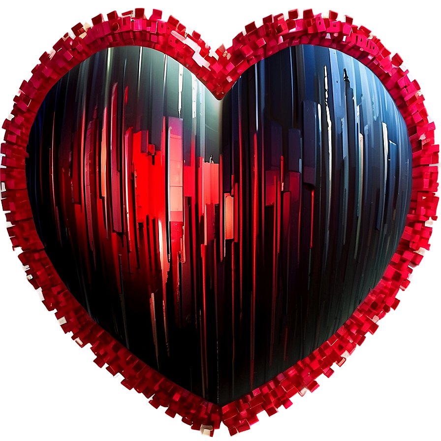 Pixelated Red Heart Png 05242024 PNG Image