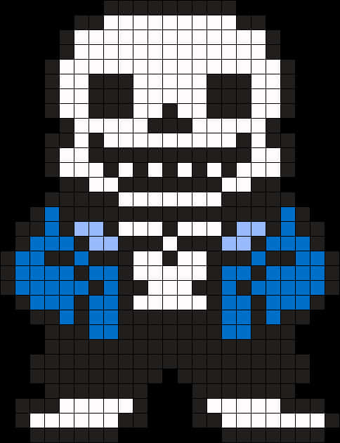 Pixelated_ Sans_ Undertale PNG Image