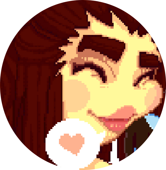 Pixelated Smiling Facewith Donut PNG Image