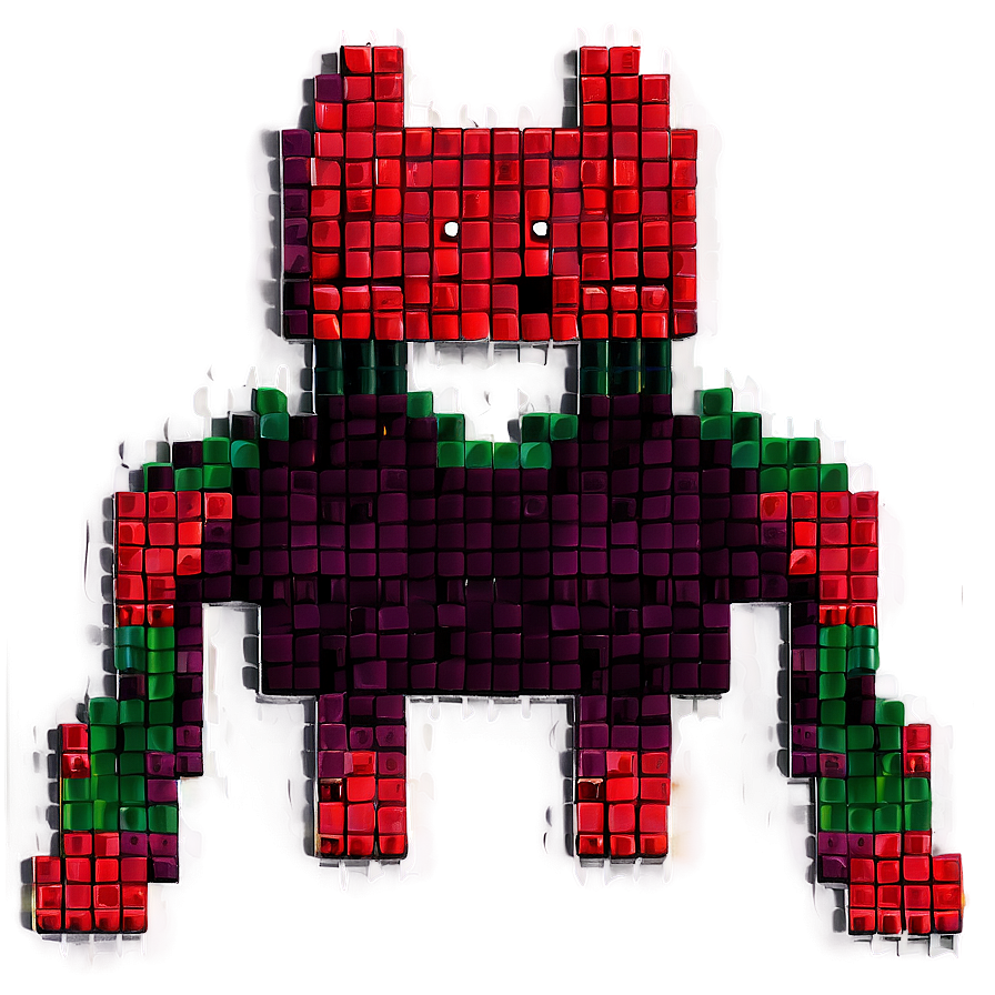 Pixelated Space Invader Png Ppi PNG Image