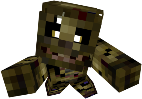 Pixelated_ Springtrap_ Character_ Model PNG Image