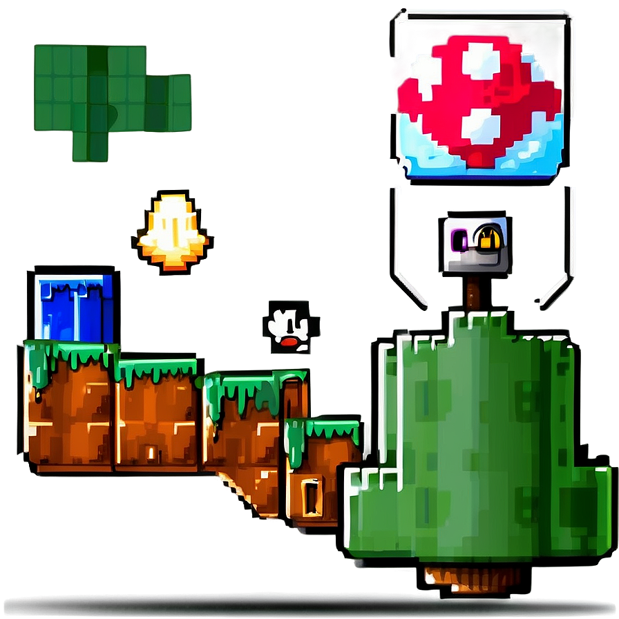 Pixelated Super Mario Png Wew78 PNG Image