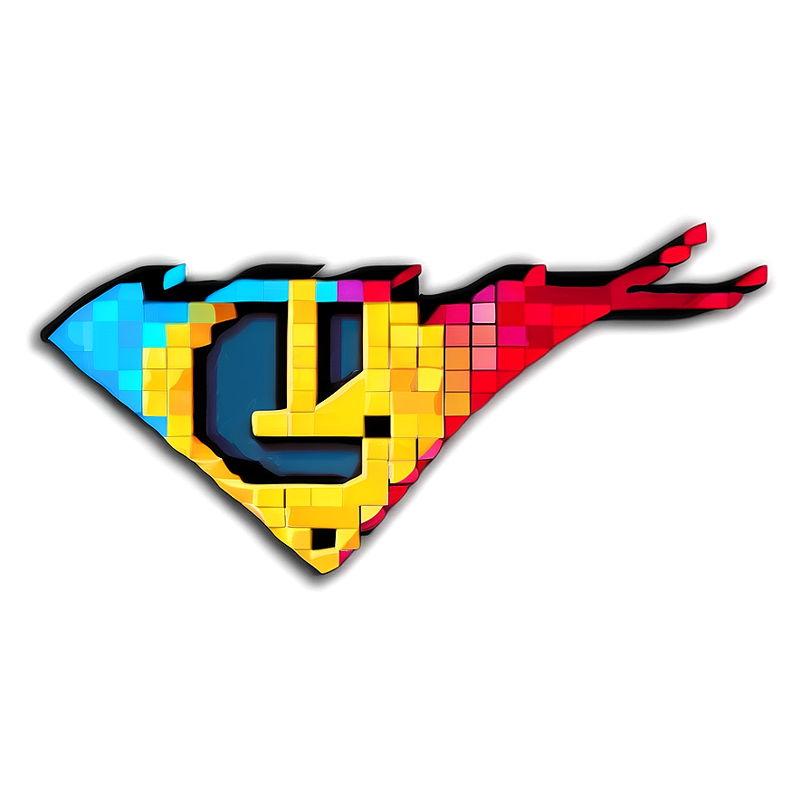 Pixelated Superhero Logo Png 06242024 PNG Image