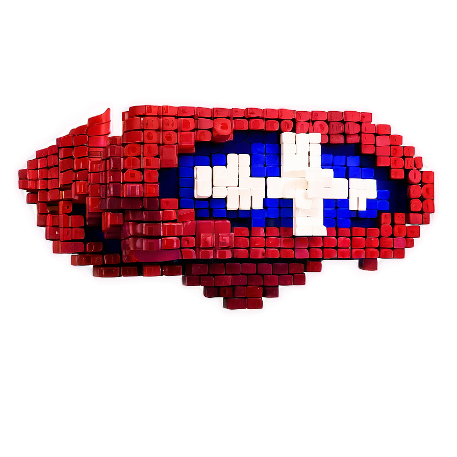 Pixelated Superhero Logo Png Ksu1 PNG Image