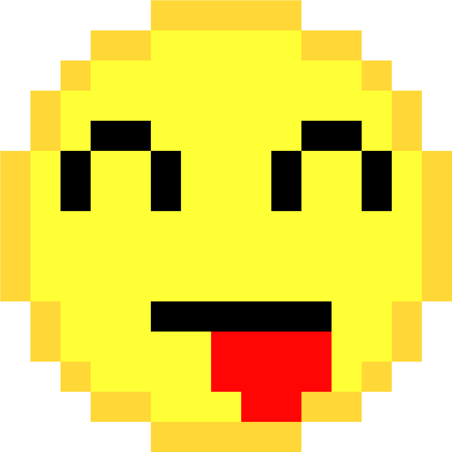 Pixelated_ Tongue_ Out_ Emoji PNG Image