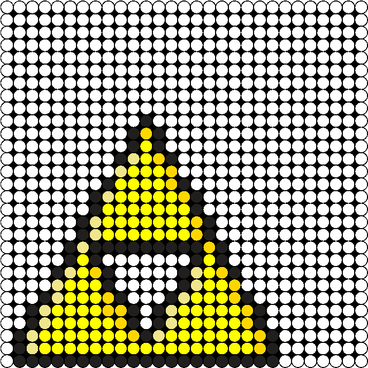 Pixelated Triforce Pattern PNG Image