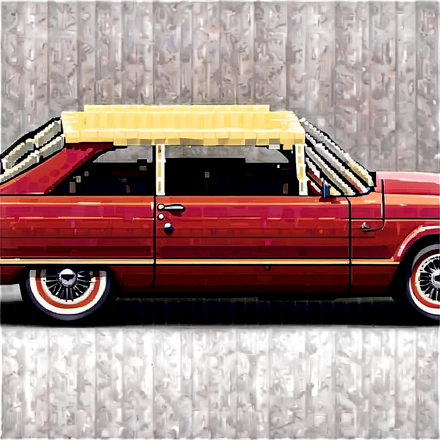 Pixelated Vintage Car Png 94 PNG Image