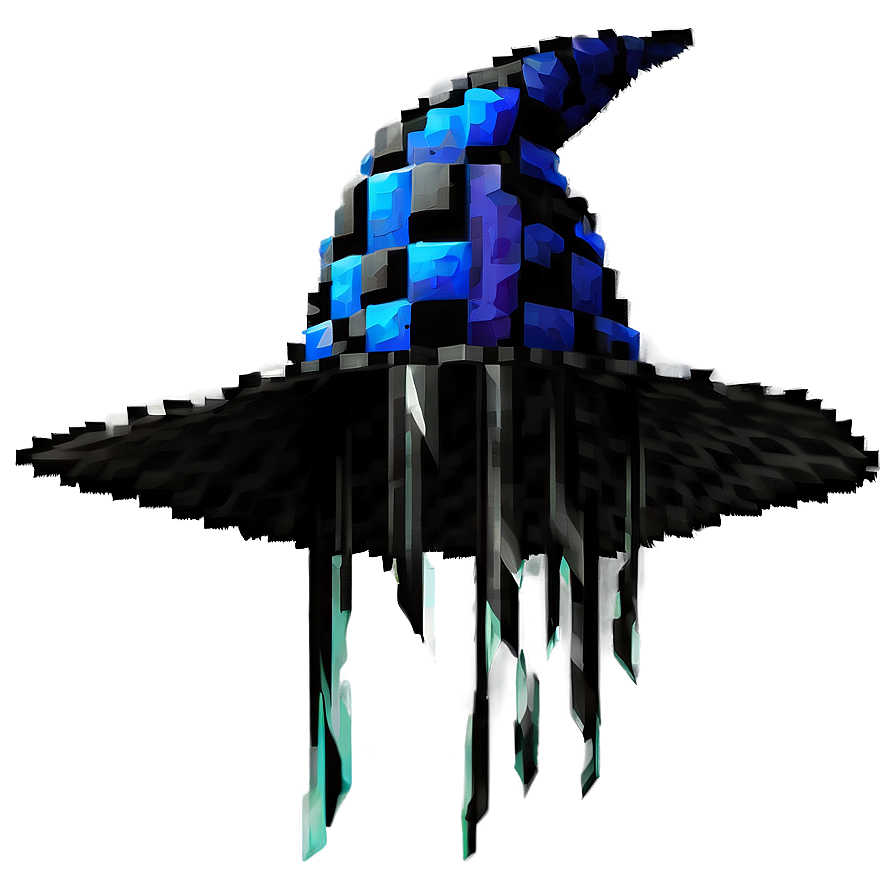 Pixelated Wizard Hat Png Swe PNG Image