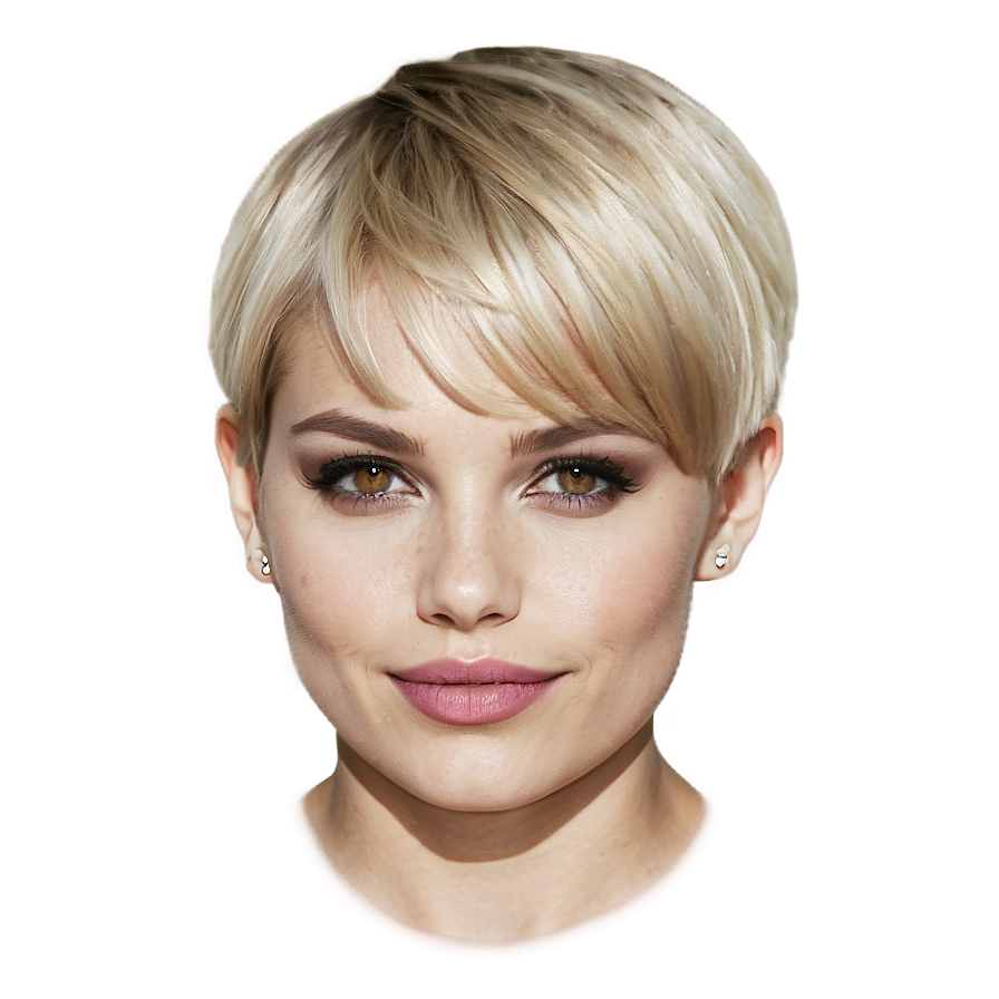 Pixie Cut Blond Hair Png Uti PNG Image