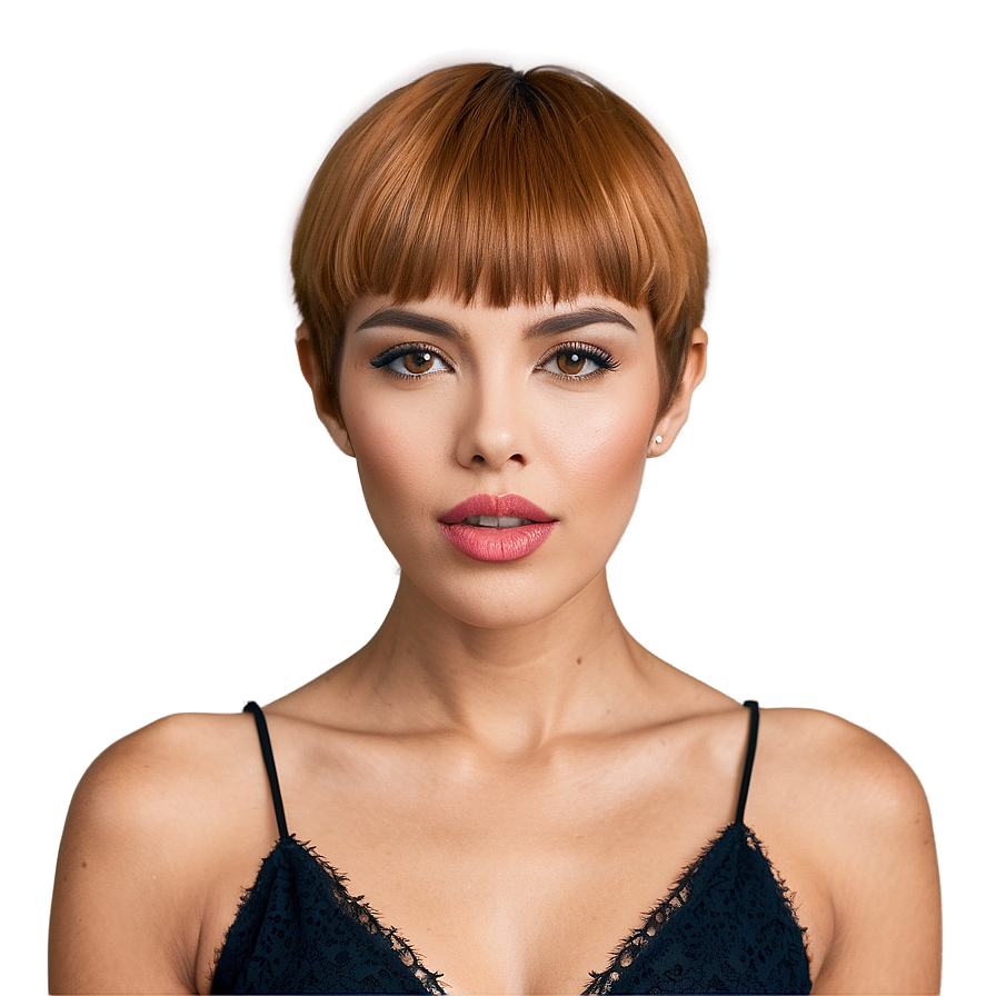 Pixie Cut With Bangs Png 13 PNG Image