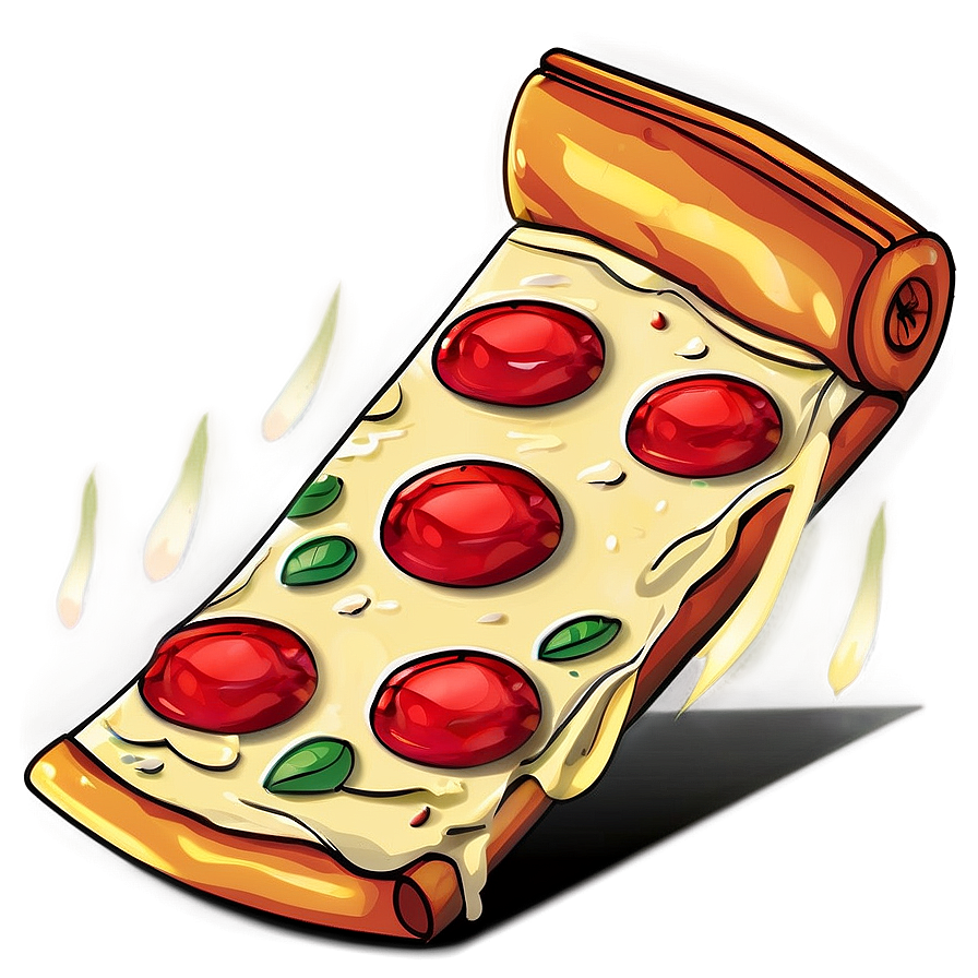 Pizza Cartoon With Flames Png Fdb47 PNG Image