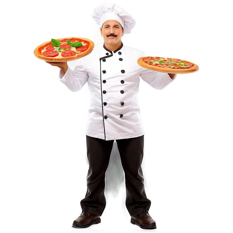 Pizza Chef Vector Illustration Png Fjd PNG Image