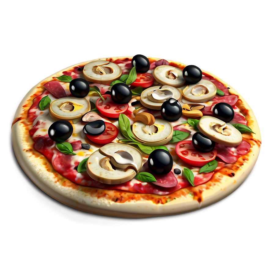 Pizza Toppings Vector Artwork Png Fbq PNG Image