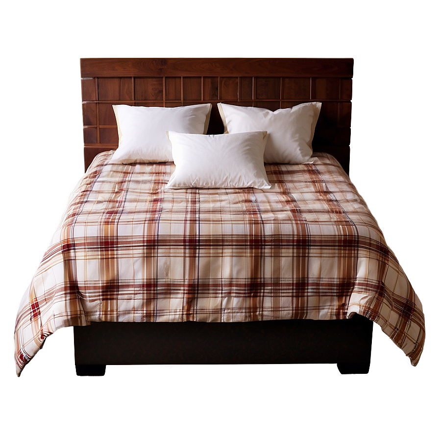 Plaid Bed Sheet Png 06272024 PNG Image