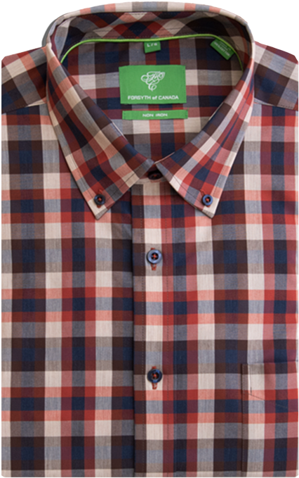 Plaid Dress Shirt Forsythof Canada PNG Image