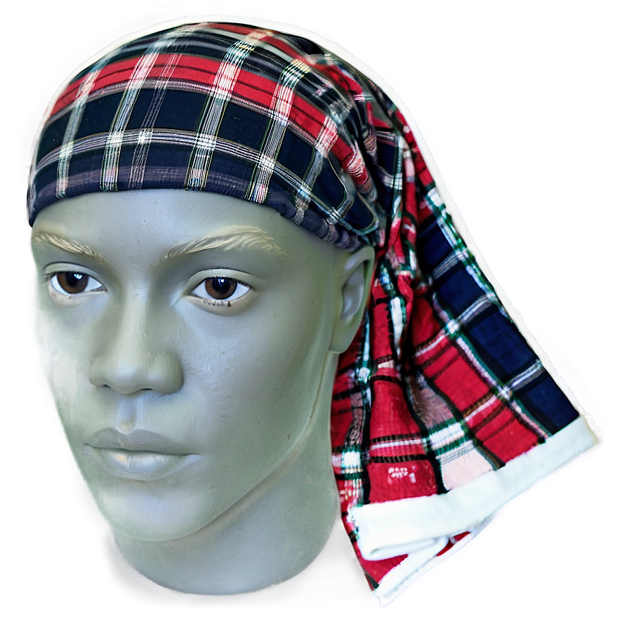 Plaid Durag Png 05252024 PNG Image