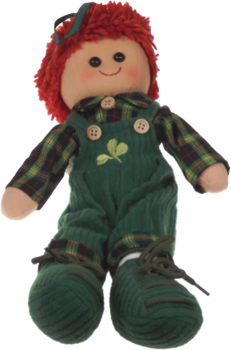 Plaid Outfit Rag Doll PNG Image