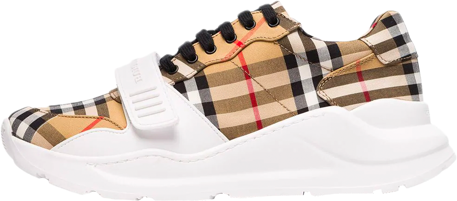 Plaid Pattern Sneaker PNG Image