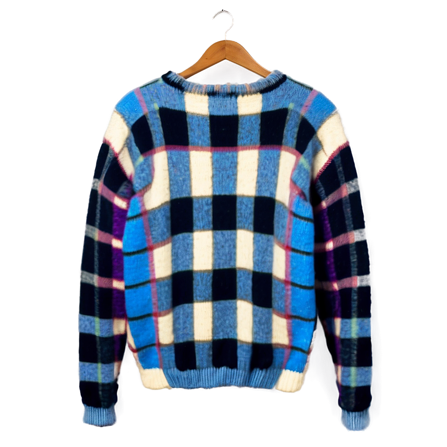 Plaid Sweater Pattern Png 25 PNG Image