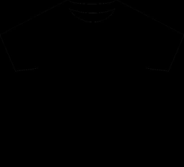 Plain Black T Shirt Graphic PNG Image