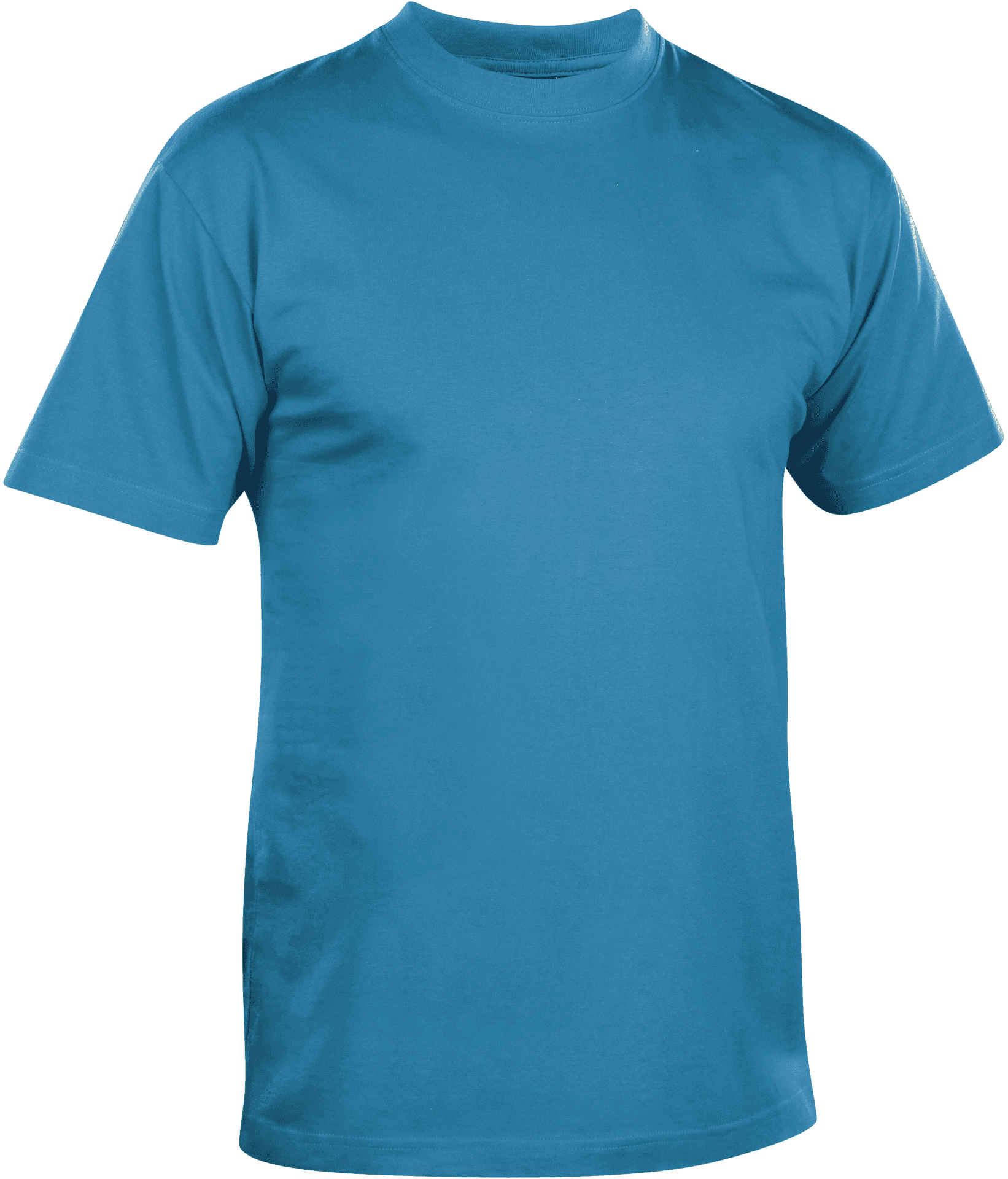 Plain Blue T Shirt Template PNG Image