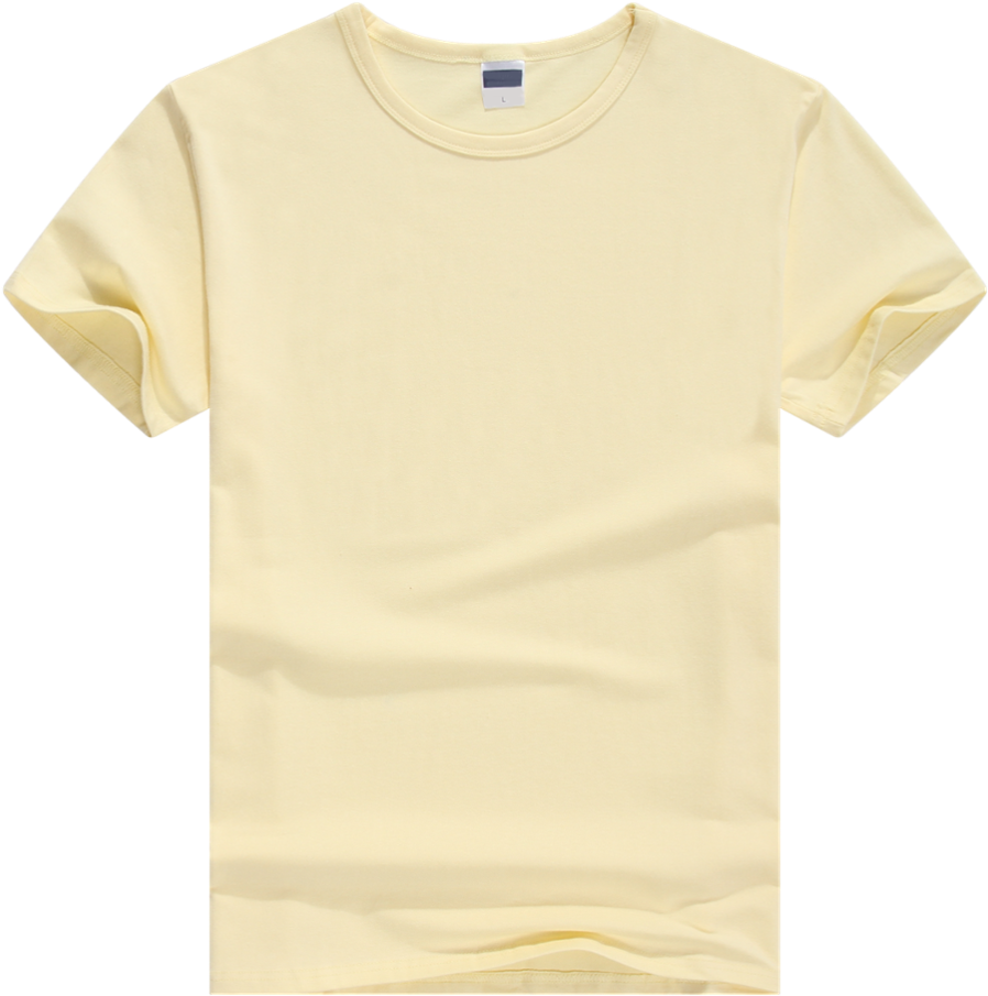 Plain Yellow T Shirt Flat Lay PNG Image