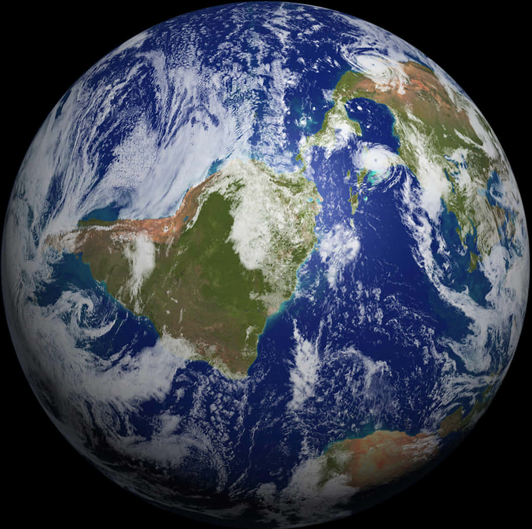 Planet Earth From Space PNG Image