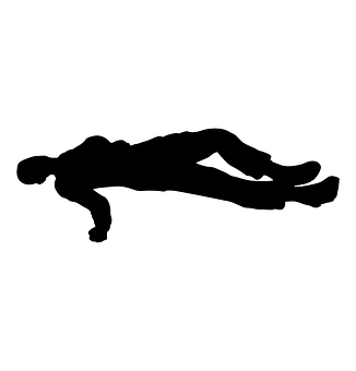 Plank Exercise Silhouette PNG Image