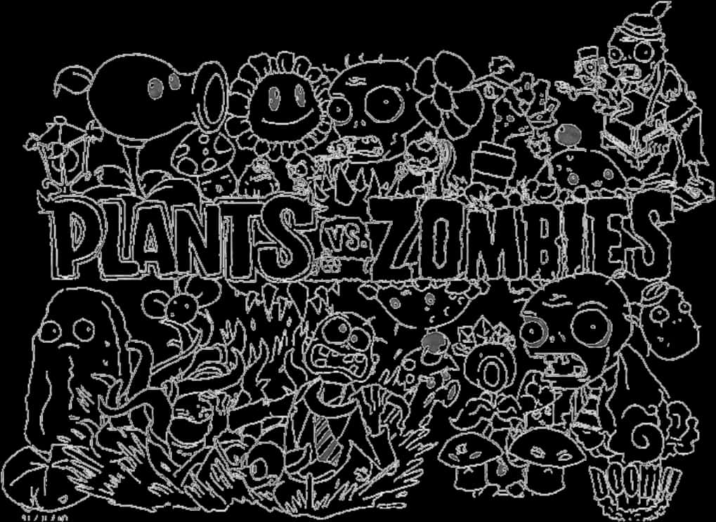 Plants Vs Zombies Game Art PNG Image