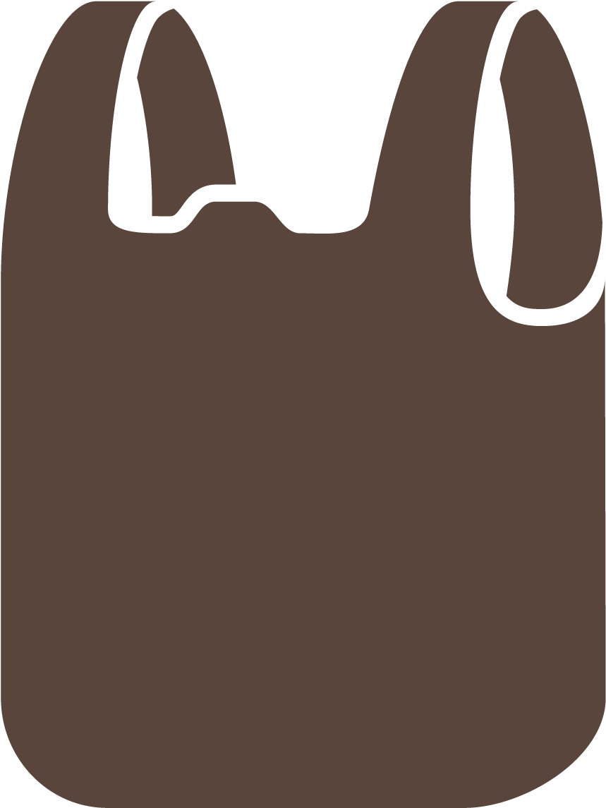 Plastic Bag Icon Silhouette PNG Image