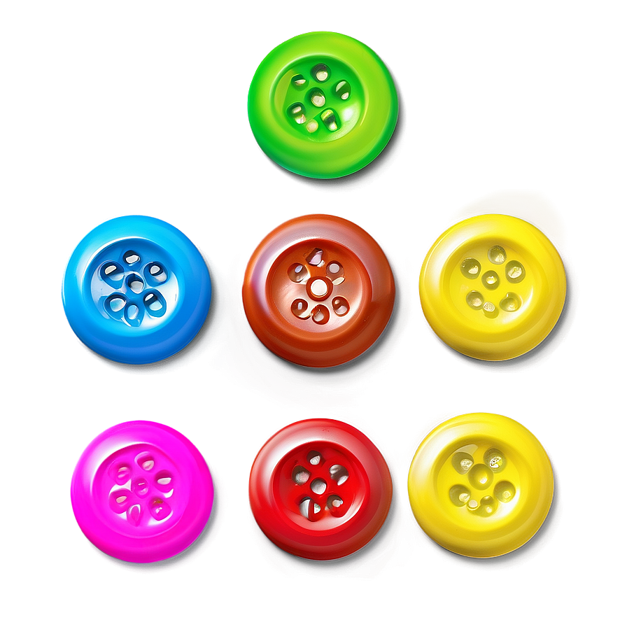 Plastic Buttons Variety Png 27 PNG Image