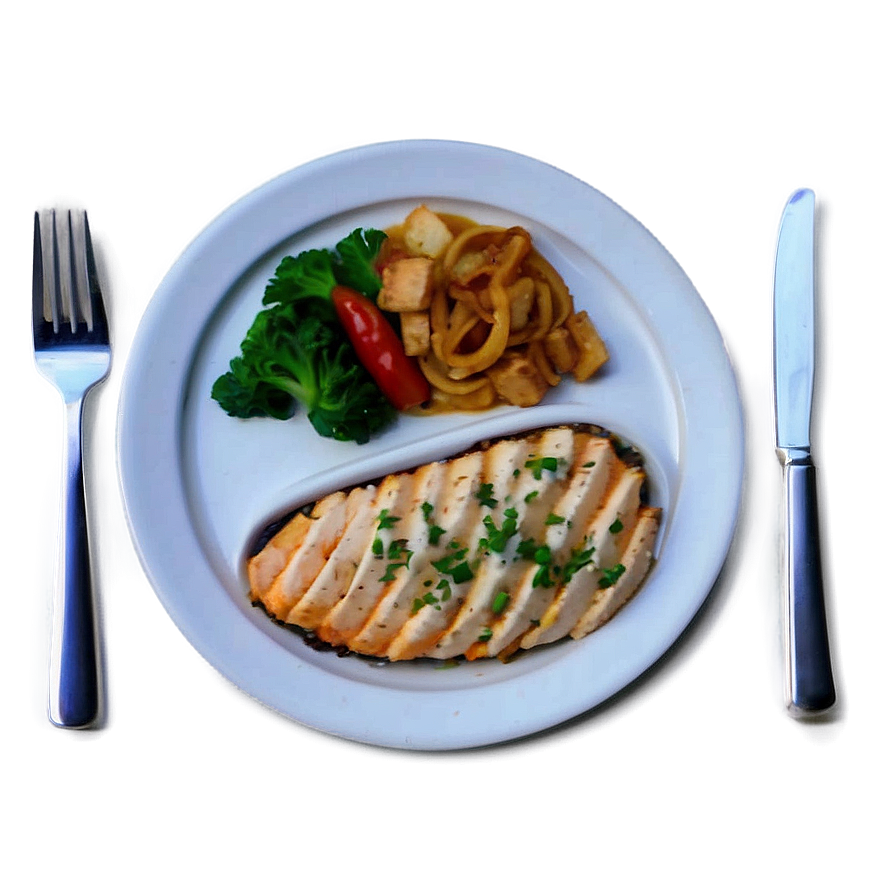 Plate Of Food For Dinner Png 64 PNG Image