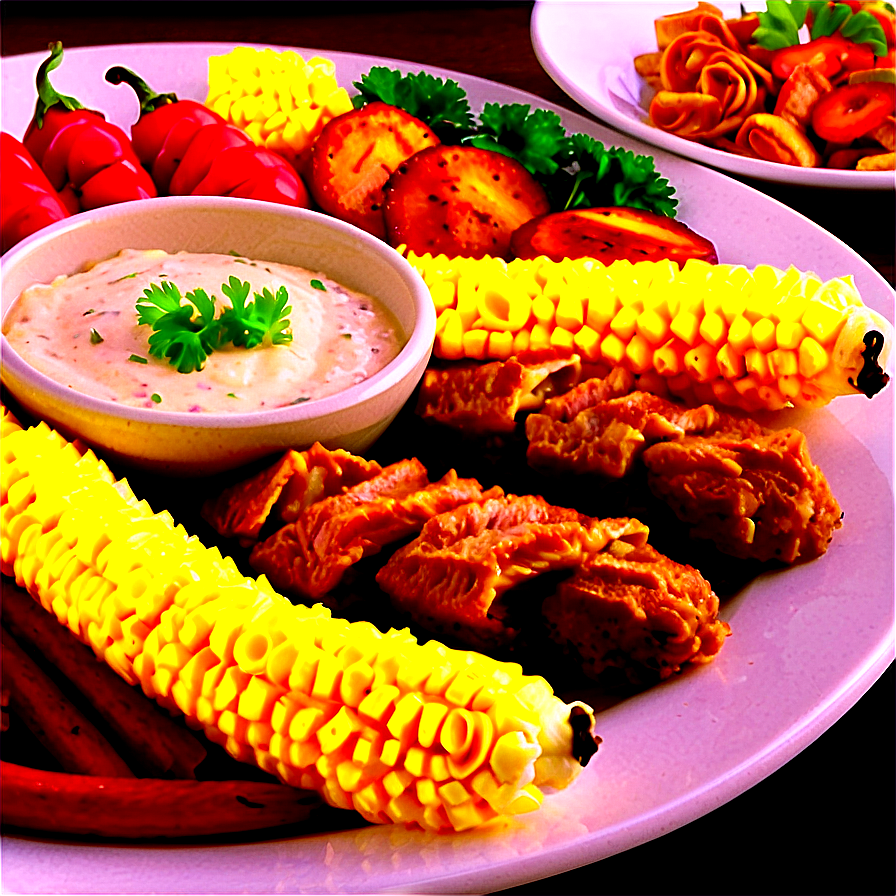 Plate Of Food For Party Png 06262024 PNG Image