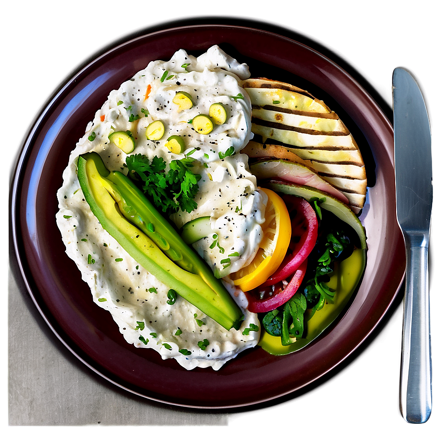 Plate Of Food Side View Png Kxm PNG Image