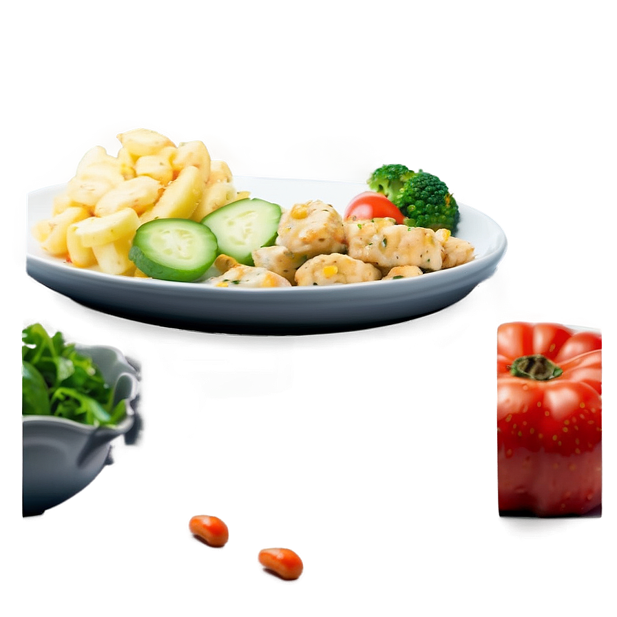 Plate Of Food Side View Png Orv35 PNG Image