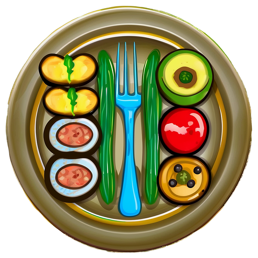 Plate Of Food Side View Png Yne PNG Image