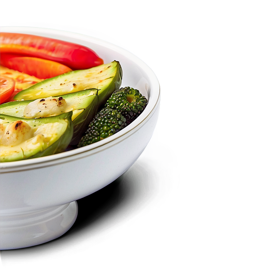 Plate Of Food With Vegetables Png 06262024 PNG Image