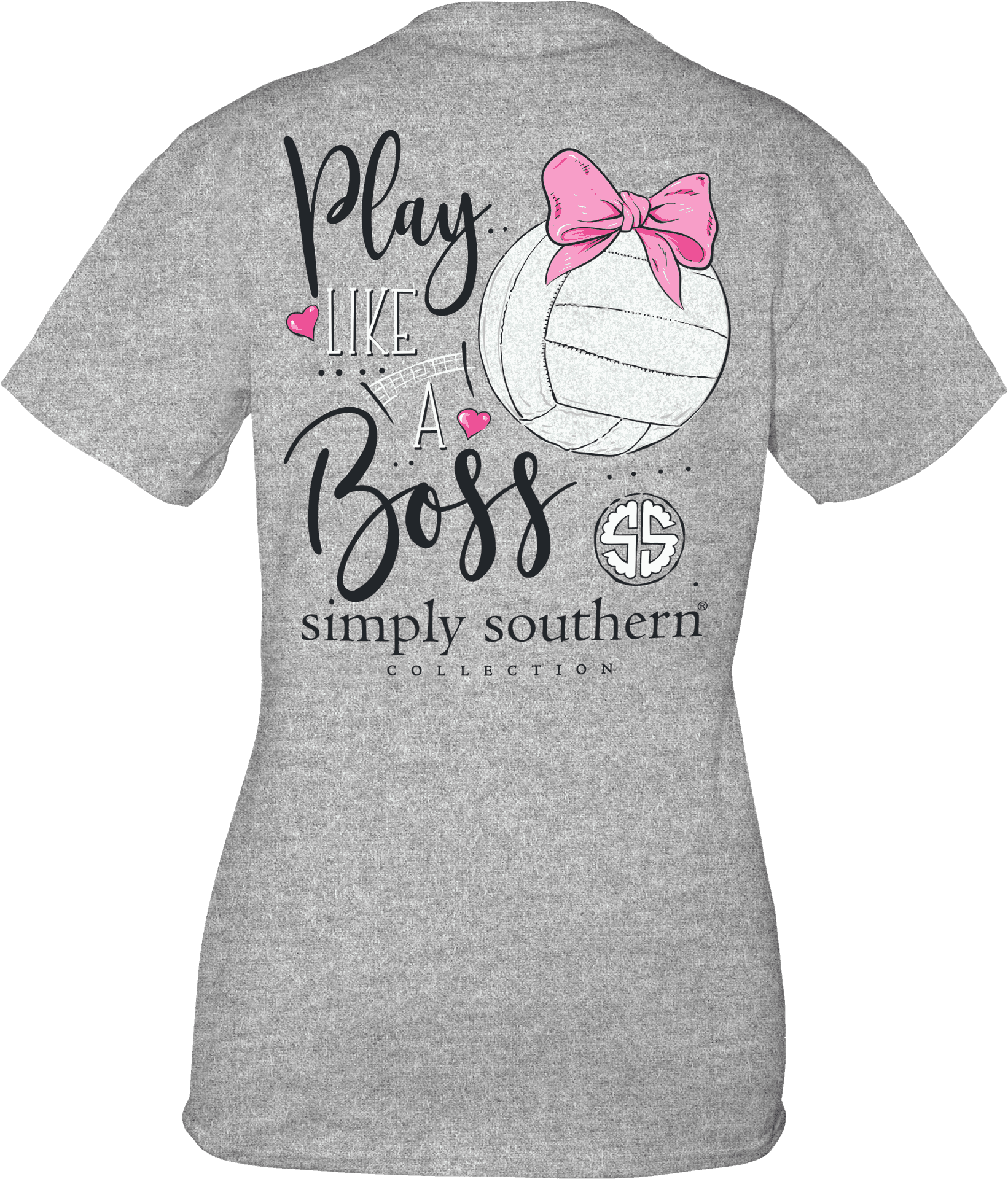 Play Like A Boss Volleyball Shirt PNG Image