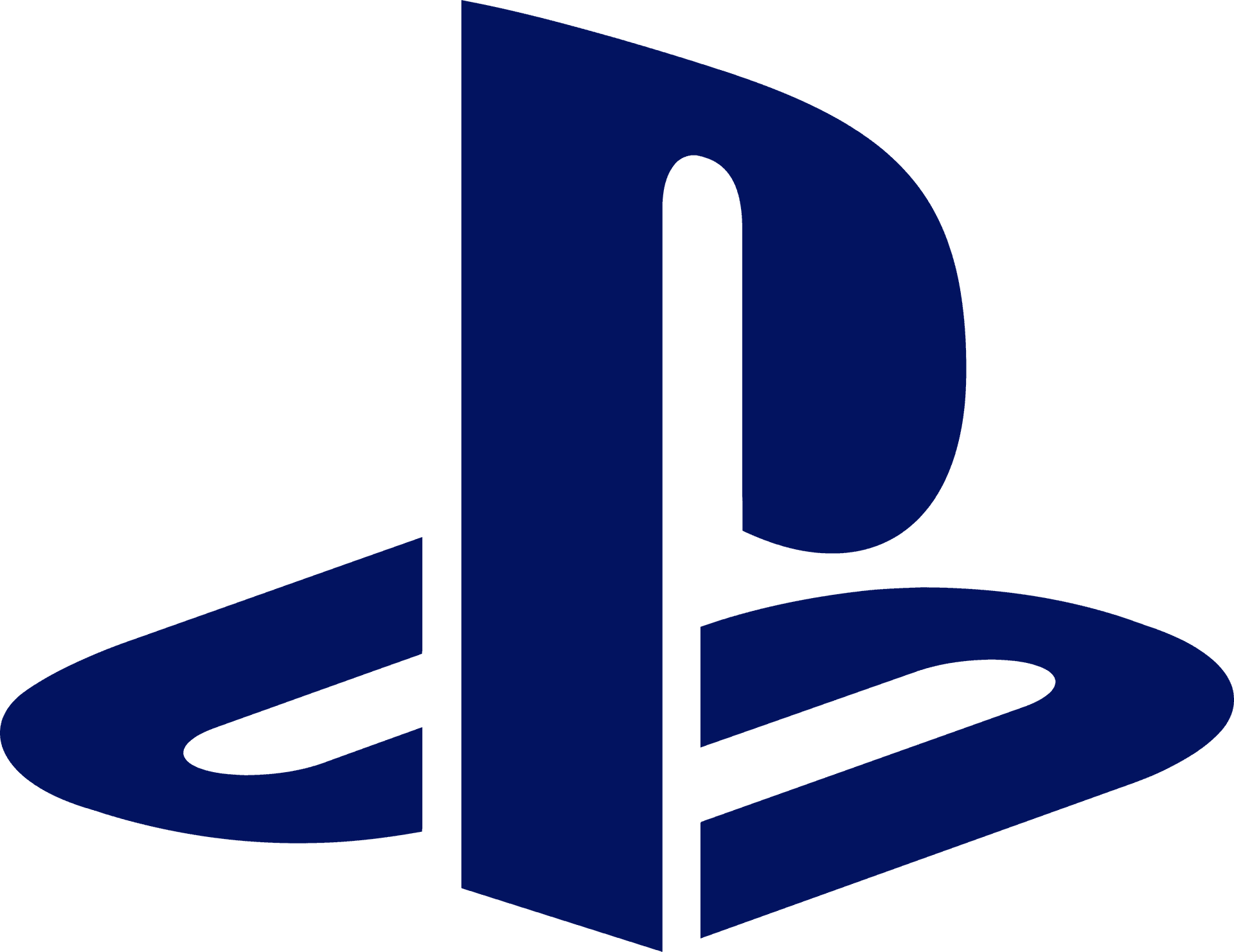 Play Station Icon Blue Background PNG Image