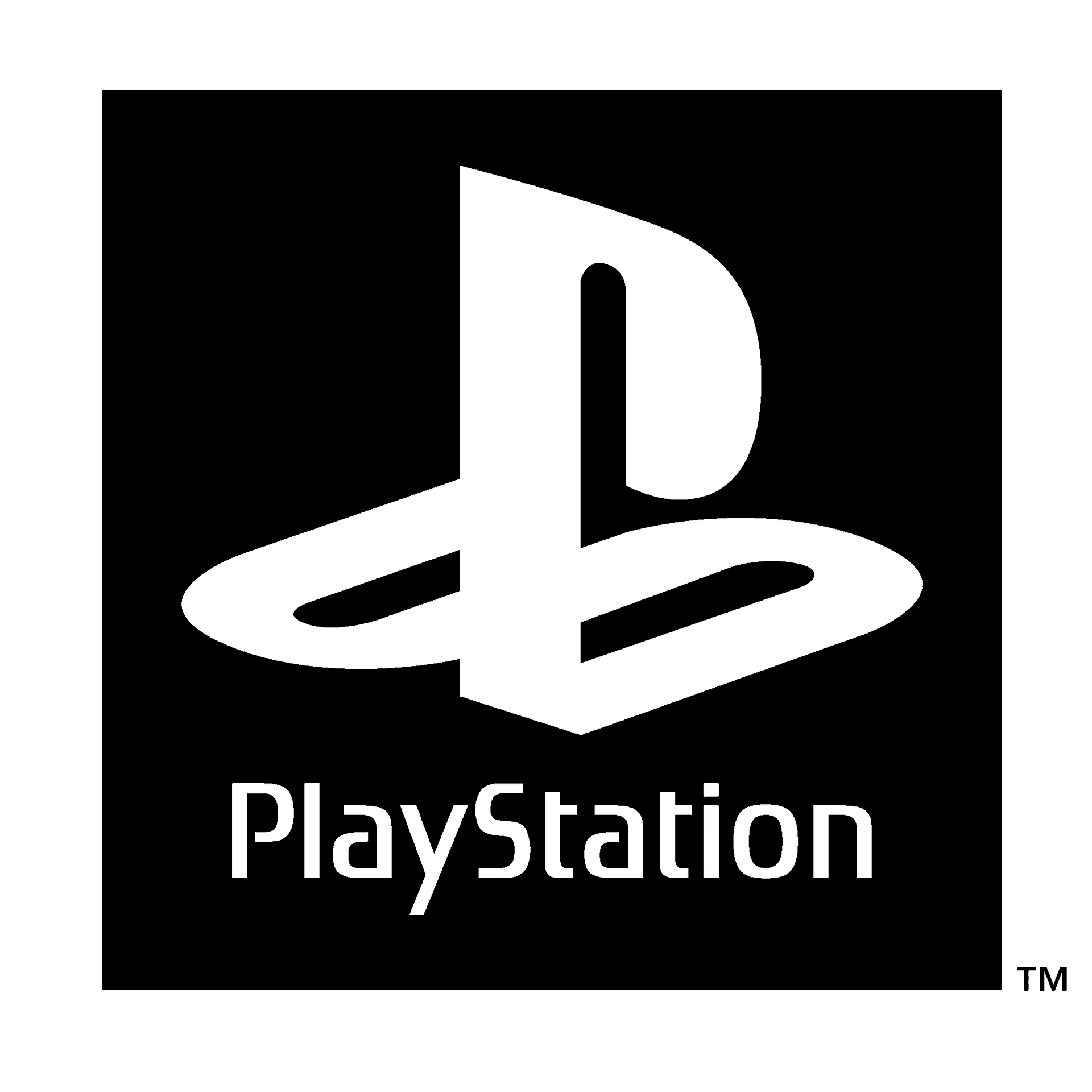 Play Station Logo Black Background PNG Image